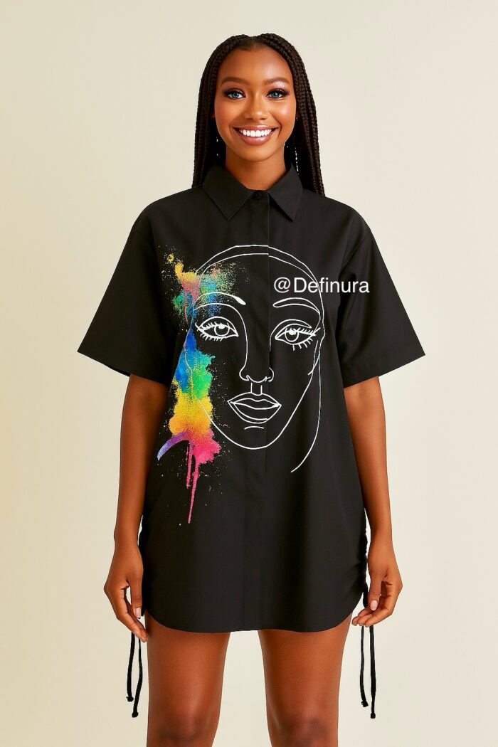 The Chromatic Muse Shirt Dress