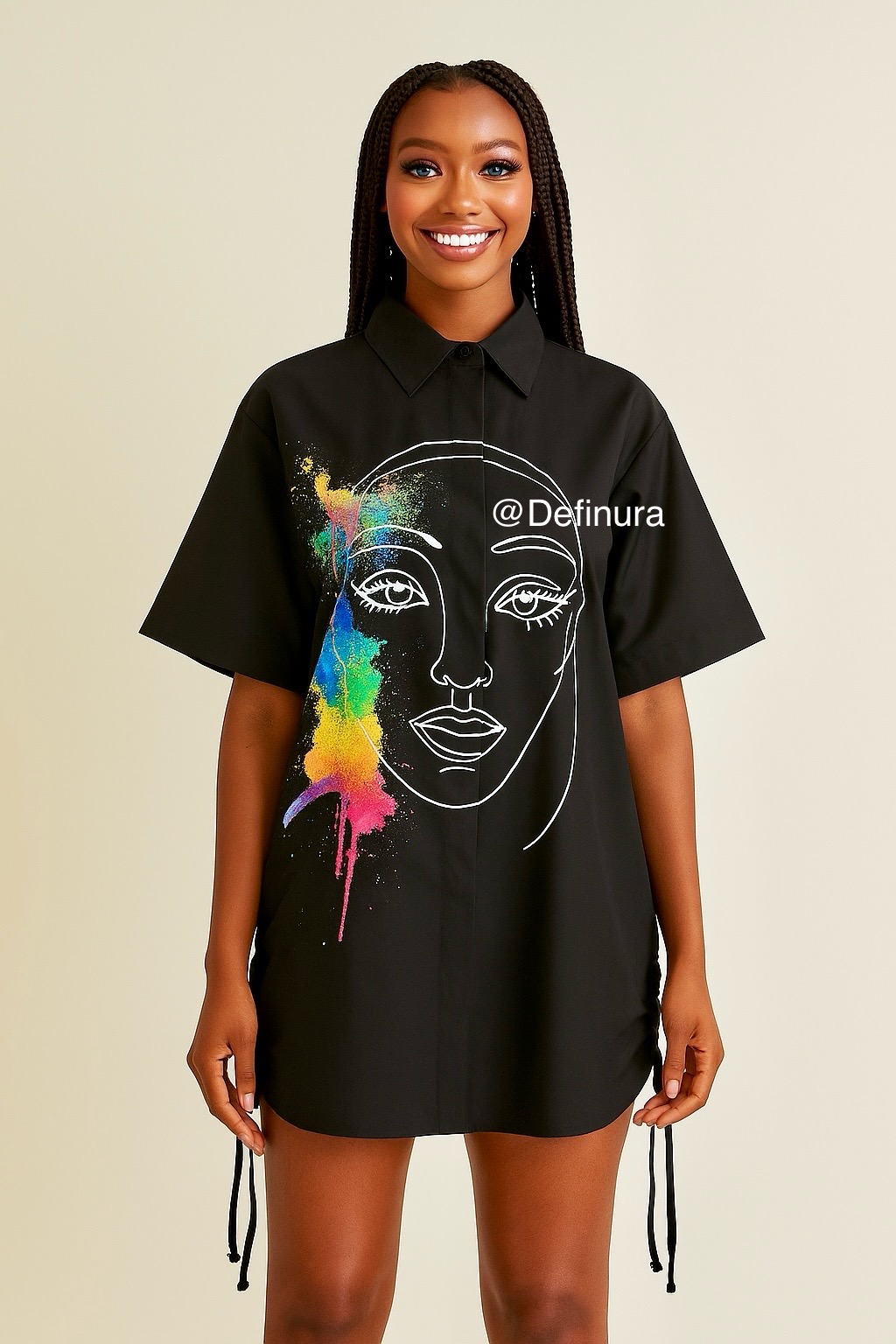 The Chromatic Muse Shirt Dress